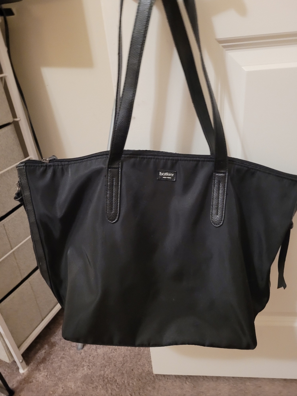 Botkier Black Nylon Tote with Long Straps